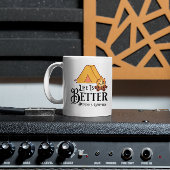 キャンプファイアのまわりにの方が人生だ コーヒーマグカップ