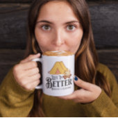 キャンプファイアのまわりにの方が人生だ コーヒーマグカップ