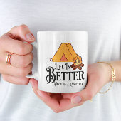 キャンプファイアのまわりにの方が人生だ コーヒーマグカップ