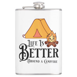 キャンプファイアのまわりにの方が人生だ フラスク