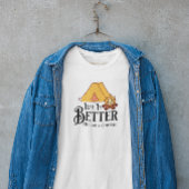 キャンプファイアのまわりにの方が人生だ Tシャツ