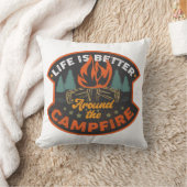 キャンプファイアのまわりには人生の方が良い クッション (ブランケット)