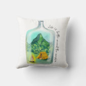 キャンプファイアのまわりには人生の方が良い クッション (裏面)