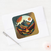 キャンプファイアのシール スクエアシール (封筒)