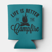 キャンプファイアは人生の方が良い 缶クーラー (裏面)