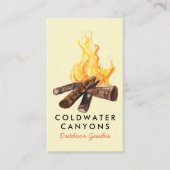 キャンプファイアアウトドアシーキャンプハイクアドベンチャースカウトガイド 名刺 (正面)