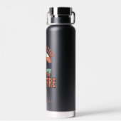 キャンプファイアカスタムキャンピングはのまわりに人生が良い ウォーターボトル (背面)