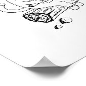 キャンプファイアキャット&マウスアートプリント100318 ポスター (角)