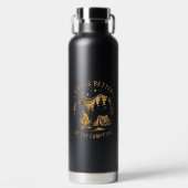 キャンプファイアキャンパーキャンプキャンプでの生活がより良い ウォーターボトル (正面)