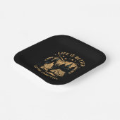 キャンプファイアキャンパーキャンプキャンプでの生活がより良い ペーパープレート (傾斜あり)