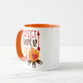 キャンプファイアキャンピングで最もキュストなキャンプラおもしろいンパー マグカップ (正面左)