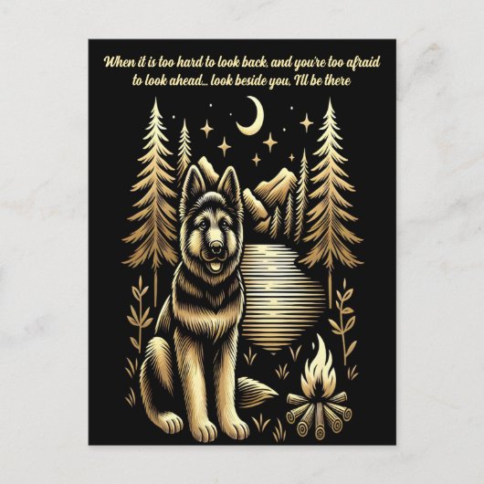 キャンプファイアコンパニオンUnder Stars ポストカード (正面)