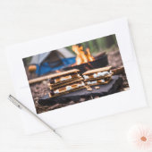 キャンプファイアステッカーの前のsの動き 長方形シール (封筒)