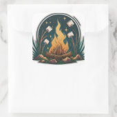 キャンプファイアスマイル スクエアシール (バッグ)