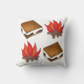 キャンプファイアスモレス焼きマシュマロのスモア クッション (正面)