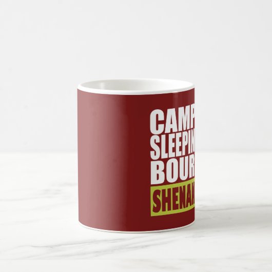 キャンプファイアスリーピングバッグバーボンシェナンドア コーヒーマグカップ (中央)
