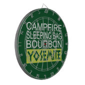 キャンプファイアスリーピングバッグバーボンヨセミテ ダーツボード (正面左)