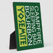 キャンプファイアスリーピングバッグバーボンヨセミテ フォトプラーク (側面)