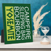 キャンプファイアスリーピングバッグバーボンヨセミテ フォトプラーク (側面)