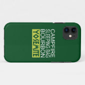 キャンプファイアスリーピングバッグバーボンヨセミテ Case-Mate iPhoneケース (裏面(横))