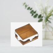 キャンプファイアズモーレスチョコレートスモアキャンプグルメ ポストカード (スタンド正面)