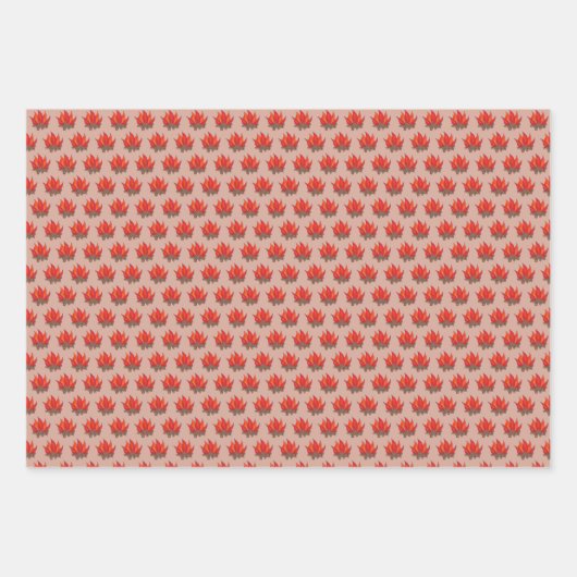 キャンプファイアズモーレストレイルミックスサマーキャンプキャンプ ラッピングペーパーシート (正面)