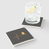 キャンプファイアハートビートキャンプ ストーンコースター (横)