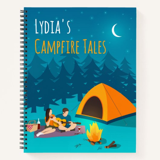 キャンプファイアパーソナライズされたストーリーノート | ジャーナル (正面)