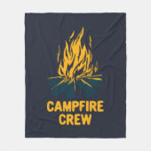キャンプファイアファミリー懇親会キャンピングクルー フリースブランケット (正面)