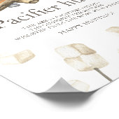 キャンプファイアベイビーシャワー – おしゃぶり狩りゲーム ポスター (角)