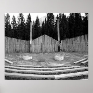 キャンプファイアボウルBW ポスター