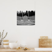 キャンプファイアボウルBW ポスター (キッチン)