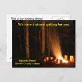 キャンプファイアポストカード ポストカード (正面/裏面)