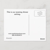 キャンプファイアポストカード ポストカード (裏面)