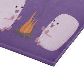 キャンプファイアマンガの可愛いピンクのマシュマロ カッティングボード (角)