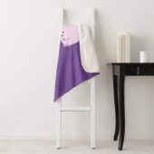 キャンプファイアマンガの可愛いピンクのマシュマロ シェルパブランケット (インサイチュ)