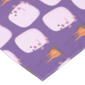 キャンプファイアマンガの可愛いピンクのマシュマロ テーブルクロス (アングル)