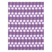 キャンプファイアマンガの可愛いピンクのマシュマロ テーブルクロス (正面)