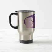 キャンプファイアマンガの可愛いピンクのマシュマロ トラベルマグ (左)