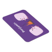 キャンプファイアマンガの可愛いピンクのマシュマロ マグネット (右側)