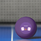 キャンプファイアマンガの可愛いピンクのマシュマロ 卓球ボール (ネット)