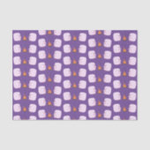 キャンプファイアマンガの可愛いピンクのマシュマロ 薄葉紙 (正面)