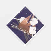 キャンプファイアマーシュマローズキャンピングアウトドア スタンダードランチョンナプキン (角)