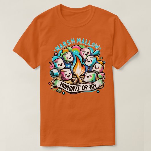 キャンプファイアマーシュマロ採集 Tシャツ (デザイン正面)
