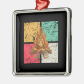 キャンプファイアレトロヴィンテージ メタルオーナメント (左)