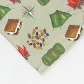 キャンプファイアーズモーレステンコンパスサマーキャンプトレーリングミックス フリースブランケット (角)