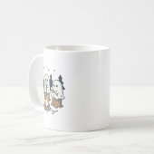 キャンプファイア不気味幽霊マシュマローハロウィーンボンファー コーヒーマグカップ (正面左)