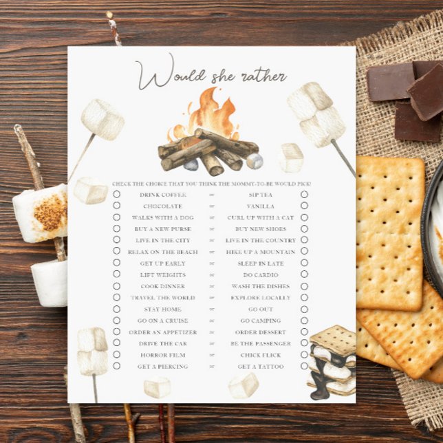 キャンプファイア赤ちゃんシャワー彼女はむしろ彼女だろう (クリエイターアップロード済み)