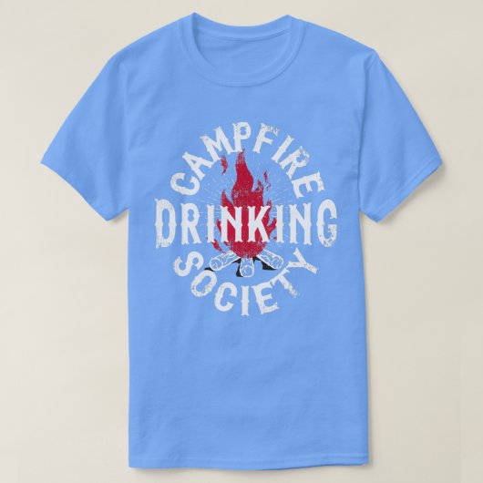 キャンプファイア飲料協会キャンプ Tシャツ (デザイン正面)