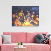 キャンプファイア2003年 キャンバスプリント (インサイチュ (リビング))